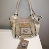 Taupe Protea Wallet Handbag Set A3