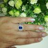 925 Sterling silver Ring RR916 Statement Blue