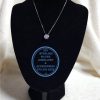 925 sterling Silver chain necklace with floating cubic zirconia pendant   - Showstopper  - Stunning!! Price per 1 necklace with floating pendant detail Price includes chain and floating pendant per photo 45 cm chain All prices excludes national nominal door-to-door delivery fee