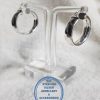 925 sterling Silver Earrings - Stunning Statement Hoop clip in Price per 1 pair of earrings 6mm broad x 27mm diameter All prices excludes national nominal door-to-door delivery fee Although some earrings might be similar size price is determined on weight as well as manufacturer although all our products are manufactured from the best quality 925 Sterling Silver.