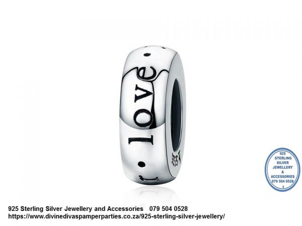 925 Sterling Silver Charm I Love You Forever Engraved Charm. Pandora Compatible