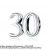 925 Sterling Silver  Number  30 Thirty Celebration Birthday Charm. Pandora Compatible 