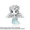 925 Sterling Silver Princess Elsa Frozen  Charm. Pandora Compatible 
