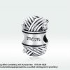 925 Sterling Silver  Knitting Wool Mom Charm. Pandora Compatible 