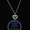 Infinity Heart Pendant , Chain , Earrings SET