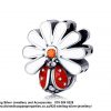925 Sterling Silver Enamel Detail Ladybug Charm Bead. Pandora Compatible
