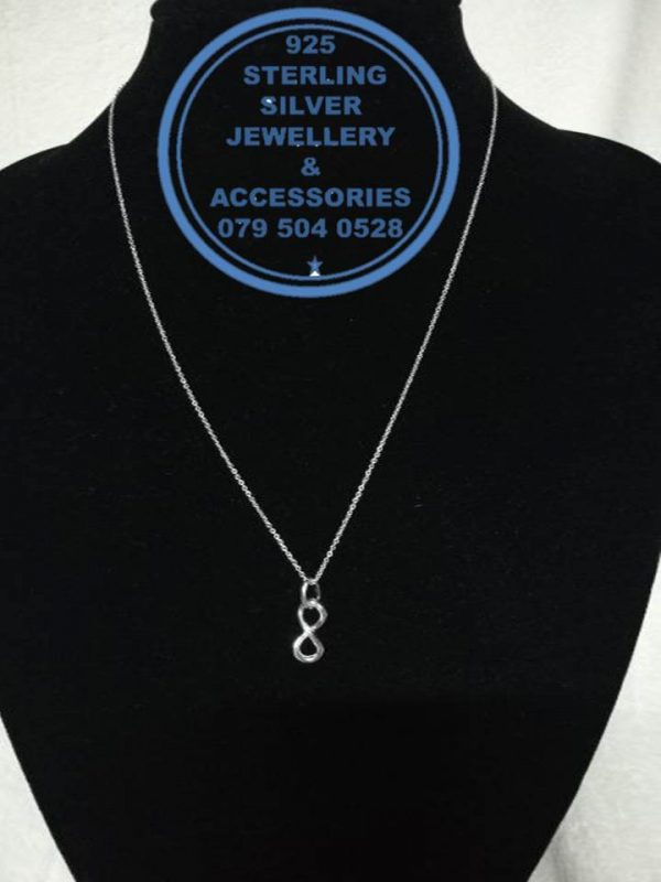 925 Sterling Silver Infinity Pendant with 42 cm Chain Prices Excludes Nominal National Door-to-door Courier Fee