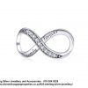 925 Sterling Silver Large Family Forever Infinity Cz Cubic Detail Charm. Pandora Compatible