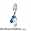 925 Sterling Silver Dangle Beach Summer Diva Dream Charm. Pandora Compatible