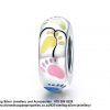 925 Sterling Silver Enamel Detail Baby Footprints Colorful Charm Bead Spacer . Pandora Compatible 
