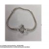 925 Sterling Silver Moments Crown O & Snake Chain Bracelet for Charms. Pandora Compatible