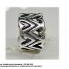 925 Sterling Silver  Freehand Openwork Heart Spacer Charm Bead. Pandora Compatible 