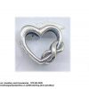 925 Sterling Silver Infinite Love  Heart Charm Bead. Pandora Compatible