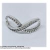 925 Sterling Silver Infinity Cz Cubic Detail  Charm Bead. Pandora Compatible 