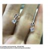 Rose Gold Plated Sterling Silver Cubic Wing Studs Earring