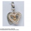 925 Sterling Silver Double Dangle Charm Gold Plated. All of Me Love All Of You Charm. Pandora Compatible