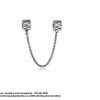 Screw in Safety Chain Barrels. sterling Silver. Pandora Compatible