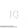 925 Sterling Silver Heart Hoops that can take Small Earring Charms.