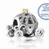925 Sterling Silver Cz Cubic Detail Princess Queen Cown Tiara Charm. Pandora Compatible