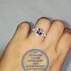 "925 Sterling Silver Ring with rectangular Morganite  and Cubics"