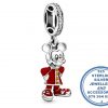925 Sterling Silver MICKEY MOUSE Pandora Compatible Dangle Charm