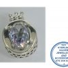 925 Sterling Silver Large O Charm with clear middle. Pandora Compatible