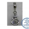 925 Sterling Silver Infinite Love Dangle Charm with movable cubic. Pandora Compatible.
