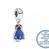 925 Sterling Silver Frozen Princess Anna Dress Dangle Charm. Pandora Compatible