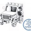 925 Sterling Silver Jeep Pandora Compatible Bead Charm. Pandora Compatible