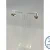 925 Sterling Silver Electroformed 11 mm bulky hoop Stud Earring
