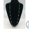 925 Sterling Silver Designers Necklace Ball Beads 8mm on chain