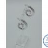 925 Sterling Silver Dramatic Statement Large Filigree Detail Stud Earrings Electro-formed