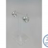 925 Sterling Silver Medium Hoops Elegant Showstopper Studs