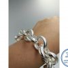 925 Sterling Silver Extra Large Round Rolo Bracelet 20mm