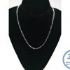 925 Sterling Silver Rectangular Oval Link Chain 50cm Bulky Trendy