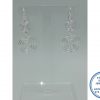 925 Sterling Silver Double Dangle Twirls hook in Earring