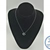 925 Sterling Silver Trendy Boho Moon Star Pendant Necklace Statement 42cm +3cm extender