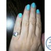 925 Sterling Silver Heart Signet Ring with 3 clear cubic and 1 Cherise Pink Kids