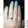 925 Sterling Silver Ring with 2 hearts Wedding Band Stack Ring