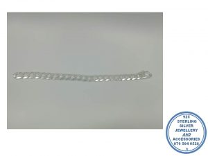925 Sterling Silver Curb link Men's Bracelet 23 cm Bulky