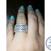 925 Sterling Silver Designer's Ring Wedding Band Stack Hearts