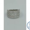 925 Sterling Silver Designer's Ring Wedding Band Stack Hearts