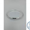 925 Sterling Silver rounded C Shape Bangle Solid 65 mm inside diameter 6mm