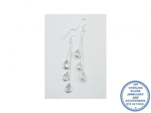 925 Sterling Silver Trendy Petals Earring Hook In 