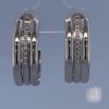 925 Sterling Silver Showstopper XL Detail Hoop Stud Earrings