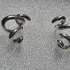 "925 Sterling Silver Spiral Bold Stud Earrings Electroform "