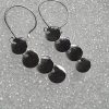 925  4 Round Hanging disk Hook in Earrings