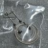 925 Sterling Silver Circles Ball Dangle Hook in Earrings