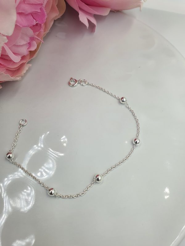 925 Sterling Silver Ball Chain Bracelet