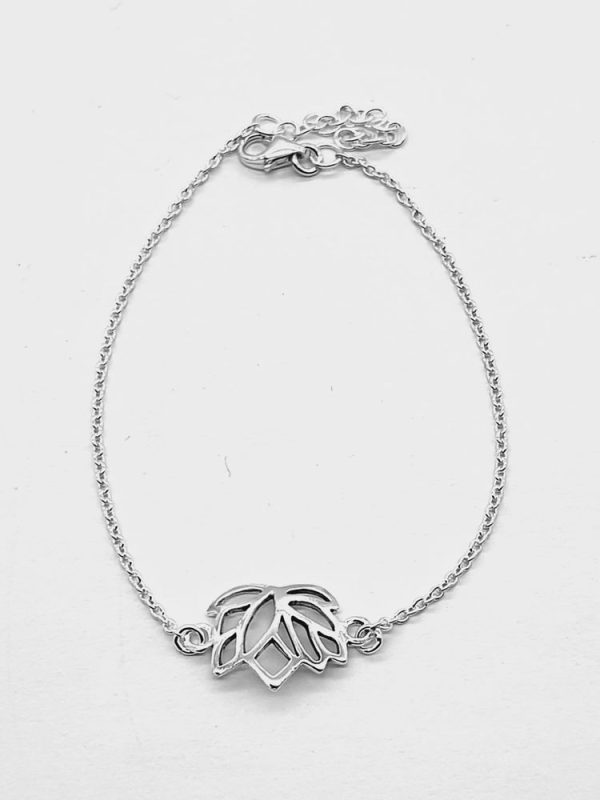 925 Sterling Silver Lotus Bracelet